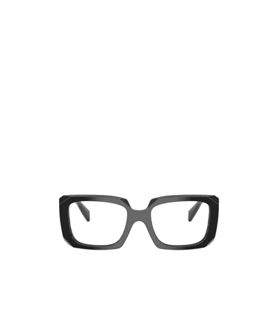 Prada Eyewear Square Frame Glasses In Black
