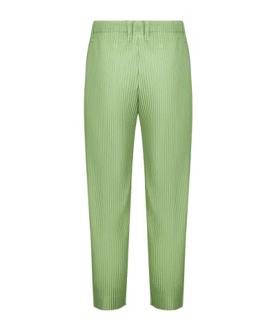 Issey Miyake Quartz Green Tailored Pleats 1 Trousers In Green