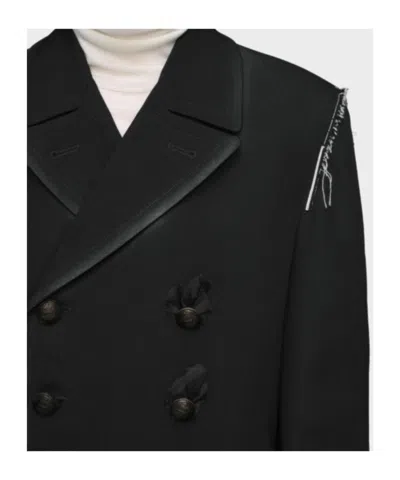 Maison Margiela Versatile Coat With Removable Inner Layer In Black
