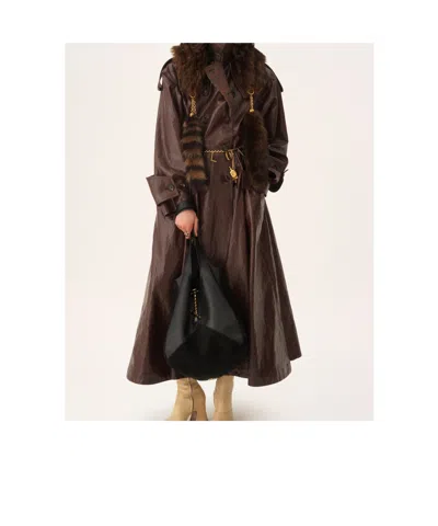 Chloé Panelled Chain Shoulder Bag In Black