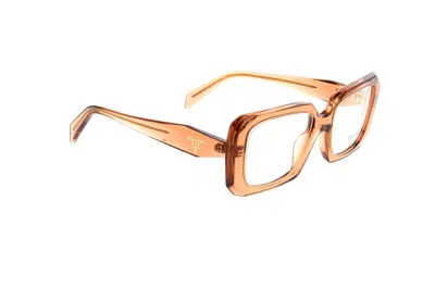 Prada Full Frame Plain Mirror In Brown