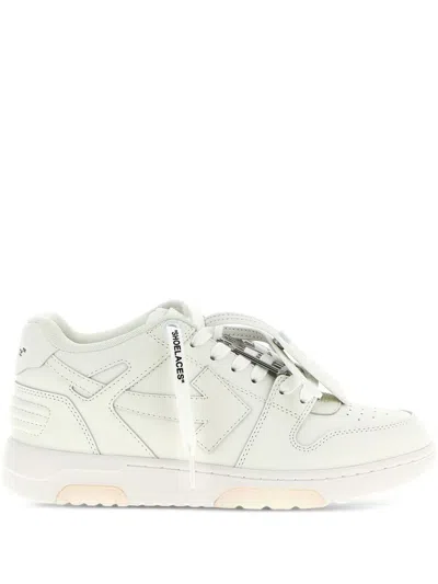 Off-white Low-top Calf Leather Sneakers In White