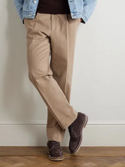 Brunello Cucinelli Round-toed Ankle Boots In Brown