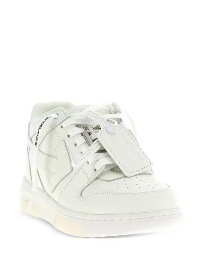 Off-white Low-top Calf Leather Sneakers In White