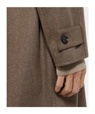 Zegna Oasi Cashmere Coat In Brown