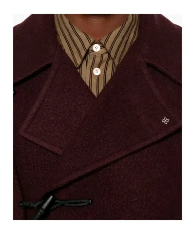 Tagliatore Long-sleeved Coat In Brown