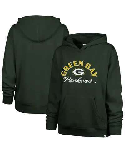 47 Brand Women'sâ Green Bay Packers Whirlwind Naomi Pullover Hoodie In Green