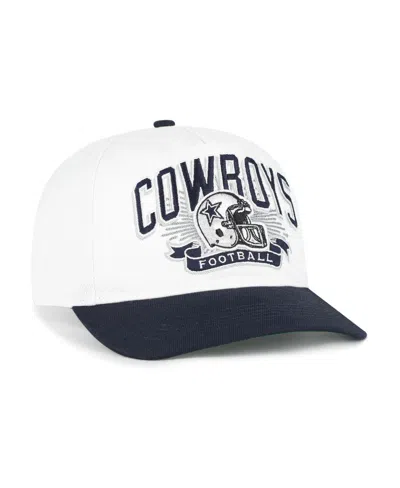 47 Brand Big Boys And Girls White Dallas Cowboys Prime Play Hitch Adjustable Hat In White