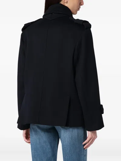 Max Mara Laveno Double-breasted Wool And Cashmere-blend Felt Coat In Blue