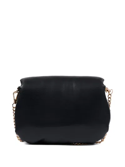 Msgm Logo Shoulder Bag In Black