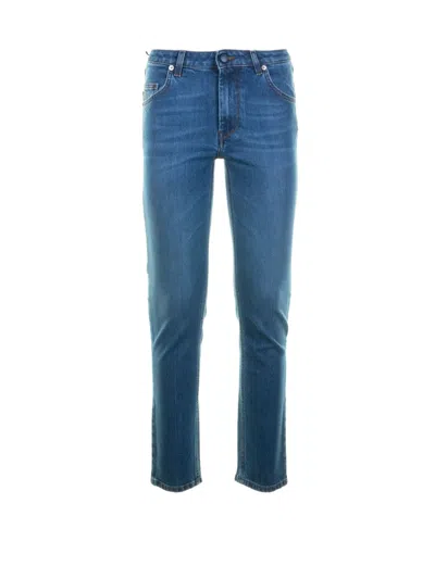 Re-hash Five-pocket Jeans In Blue