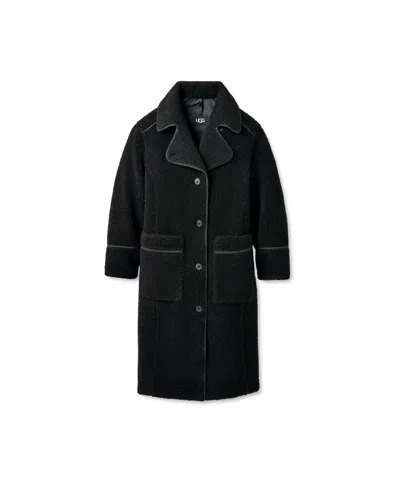 Ugg Sema Fluff Coat In Black