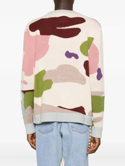 Kidsuper Mens Multi Jacquard Knitted Jumper In Pink