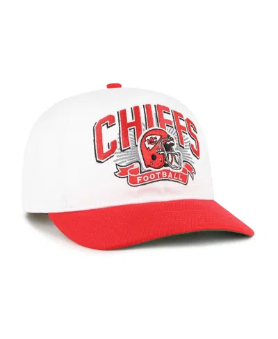 47 Brand Big Boys And Girls White/red Kansas City Chiefs Prime Play Hitch Adjustable Hat In Multi
