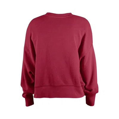 New Era Girl's Burgundy Washington Commanders Flip Sequin Sweatshirt In Burgundy