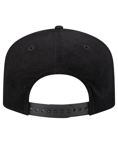 New Era Men's Black Dallas Cowboys Retro Joe Nostalgic Corduroy Golfer Adjustable Hat In Black