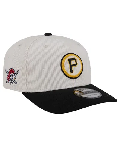 New Era Men's Cream/black Pittsburgh Pirates Loyal 9seventy Adjustable Hat In Gray