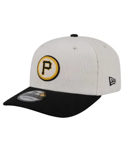 New Era Men's Cream/black Pittsburgh Pirates Loyal 9seventy Adjustable Hat In Gray
