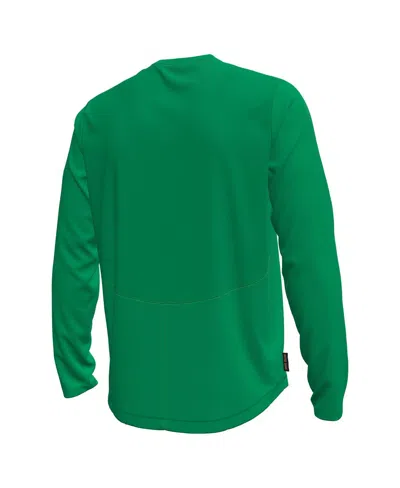 Under Armour Men's Kelly Green Notre Dame Fighting Irish Sideline Knockout Long-sleeve T-shirt In Green