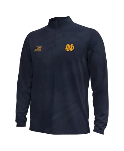Under Armour Men's Navy Notre Dame Fighting Irish Freedom Collection Armorfuse Half-zip Top In Blue