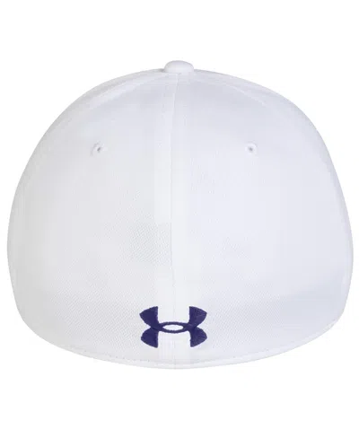 Under Armour Men's White Northwestern Wildcats Sideline Blitzing Accent Flex Hat In White