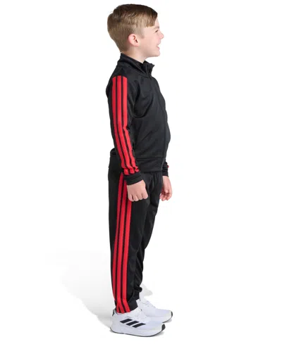 Adidas Originals Toddler And Little Boys 2t-7 Two Piece Long Sleeve, Three Stripes Jacket And Jogger Pant Set In Animal Print