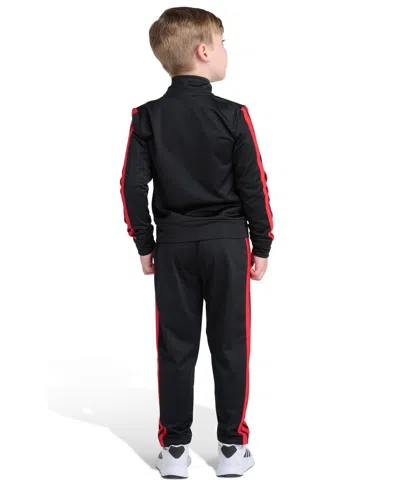 Adidas Originals Toddler And Little Boys 2t-7 Two Piece Long Sleeve, Three Stripes Jacket And Jogger Pant Set In Animal Print