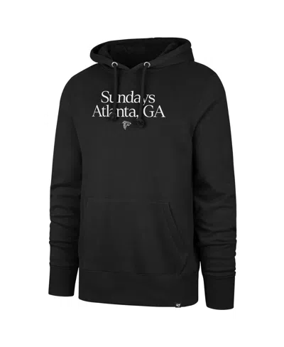47 Brand Men's Black Atlanta Falcons Sundays Regional Headline Hoodie In Black