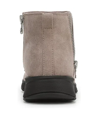 Lifestride Women's Gage Washable Zipper Short Ankle Boots In Brown