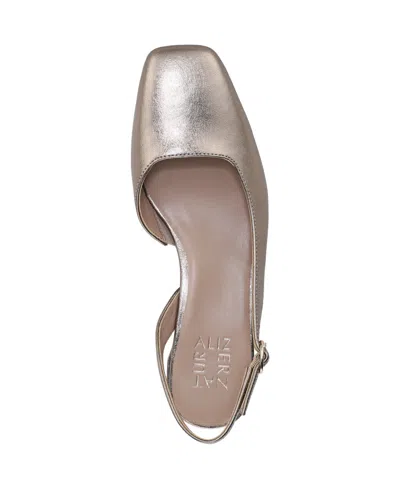 Naturalizer Jayla Mid-heel Square Toe Slingback Pumps In Animal Print