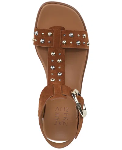 Naturalizer Women's Brandy-stud Strappy Sandals In Brown