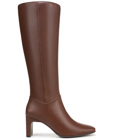 Naturalizer Women's Nona Extra Wide Calf Zip Tall Boots In Animal Print