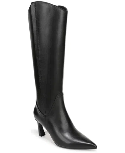 Naturalizer Women's Emily Wide Calf Zipper Tall Boots In Black