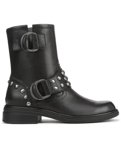 Naturalizer Women's Optimus-stud Western Short Boots In Black