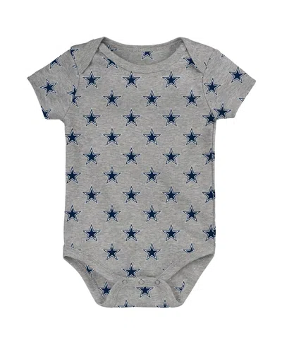 Outerstuff Newborn 3-piece Dallas Cowboys Little Tike Bodysuit Set In Multi