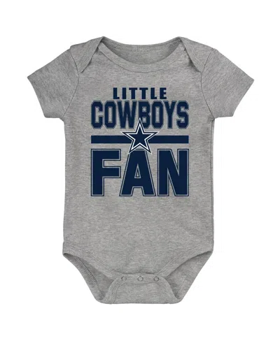 Outerstuff Newborn 3-piece Dallas Cowboys Little Tike Bodysuit Set In Multi