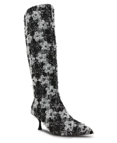 Betsey Johnson Maxxine Knee High Boot In Animal Print