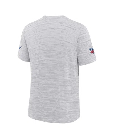 Nike Big Boys And Girls White Buffalo Bills 2025 Rivalries Collection Sideline Velocity Dri-fit T-shirt In Gray