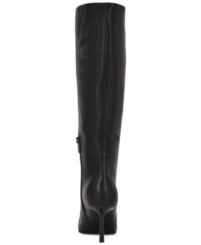 Nine West Nomas Pointed Toe Knee High Boot In Black