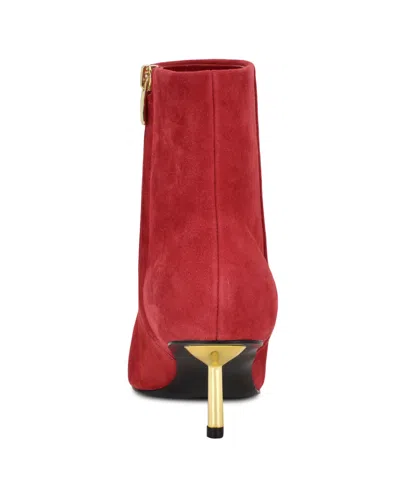 Nine West Hamesa Pointed Toe Bootie In Red