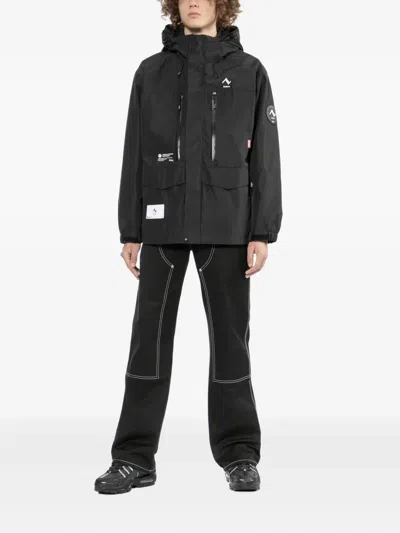 Izzue Logo-embroidered Jacket In Black