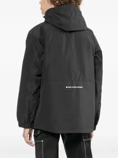 Izzue Logo-embroidered Jacket In Black