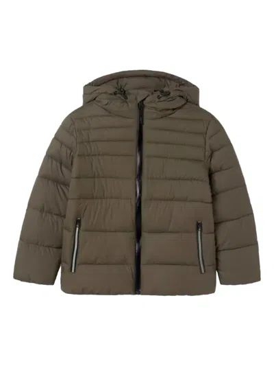 Mayoral Quilted-effect Padded Jacket In Green