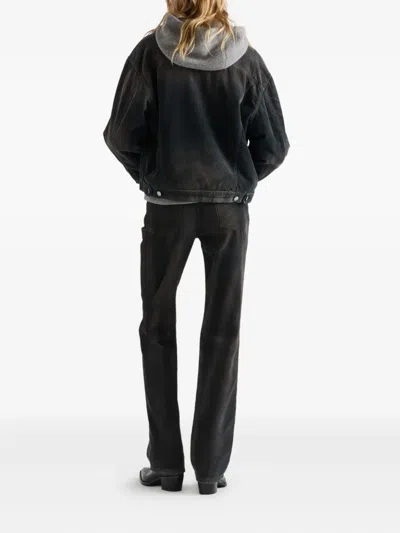 Prada Corduroy Blouson Jacket In Gray