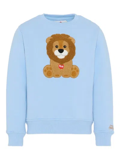 Mc2 Saint Barth X Trudi Embellished Crewneck Sweatshirt In Blue