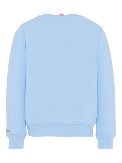 Mc2 Saint Barth X Trudi Embellished Crewneck Sweatshirt In Blue