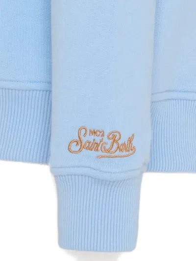 Mc2 Saint Barth X Trudi Embellished Crewneck Sweatshirt In Blue