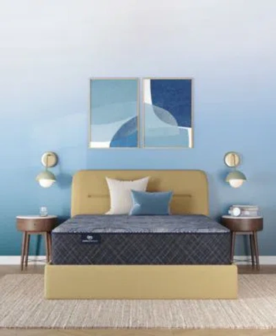 Serta Perfect Sleeper Osiria Rose 14" Medium Pillow Top Mattress Set, Queen In Blue