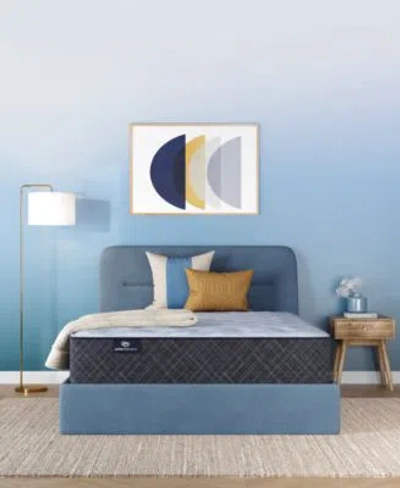 Serta Perfect Sleeper Iceland Poppy 13" Plush Tight Top Mattress Set, Twin Xl In Blue