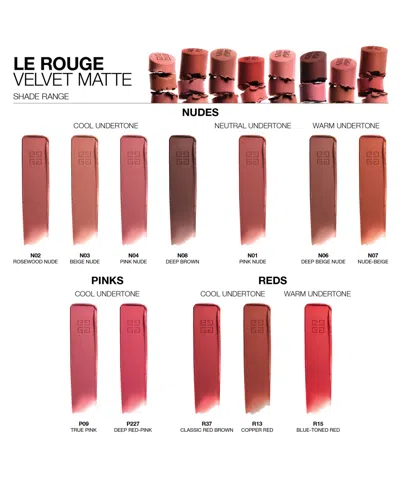 Givenchy Le Rouge Velvet Matte Long Lasting Lipstick In Pink